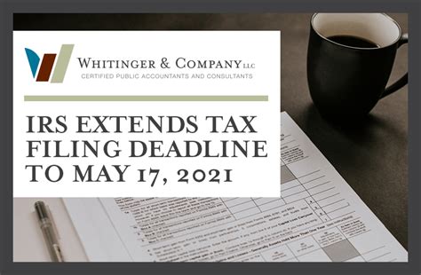 Irs And Indiana Dor Extend Tax Filing Deadline To May 17 2021 Whitinger And Company