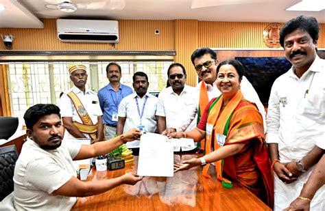 Congress Dmdk Bjp And Naam Tamilar Candidates File Nominations For Virudhunagar Lok Sabha Seat