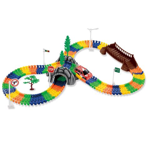 Toy Car Track Kids Fun Tunnel Bridge Railway Road Playset 179 Pieces Ebay