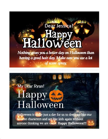 Halloween Invitation Letterhead Card Templates Ms Word Free Word Template