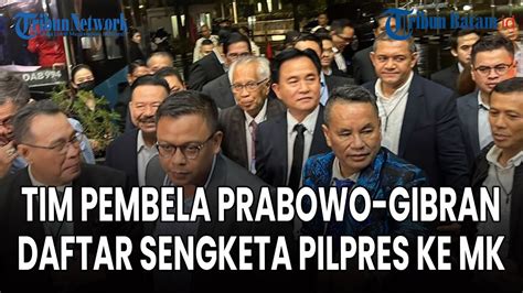 Tim Pembela Prabowo Gibran Daftar Sebagai Pihak Terkait Sengketa