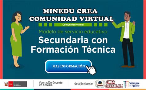 Minedu Crea Comunidad Virtual Del Modelo De Servicio Educativo De