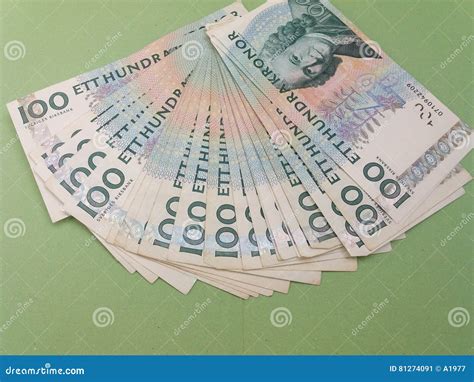 Swedish Krona Sek Notes Currency Of Sweden Se Stock Image Image