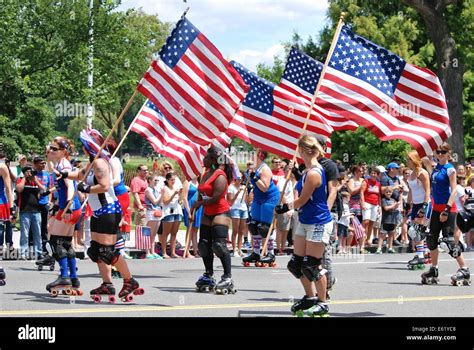 Indépendance Day Parade à Washington Dc Banque Dimages Photo Stock