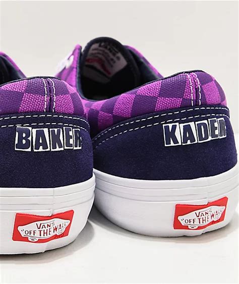 Vans X Baker Era Pro Kader Purple Check Skate Shoes Mall Of America®