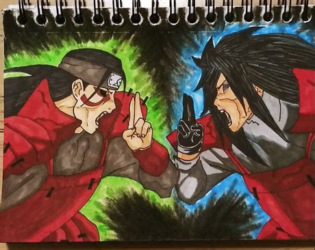 Madara Vs Hashirama Drawing