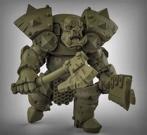 Orcs Heavy Armored Resin Miniature Dnd Miniatures Etsy