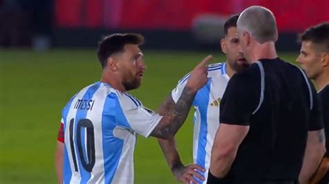 Messi Estall Contra El Rbitro Brasile O Por No Expulsar A Alderete