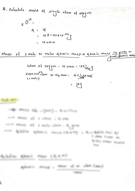 Solution Mole Concept Chemistry Notes Studypool