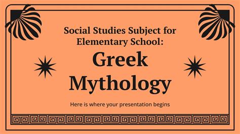 Modèles Google Slides et PPT sur la mythologie grecque