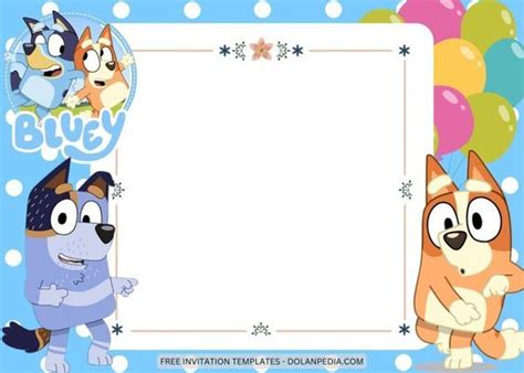 Bluey Birthday Invitation Templates Dolanpedia Birthday