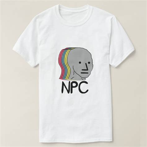 Npc Wojak Meme T Shirt Zazzle