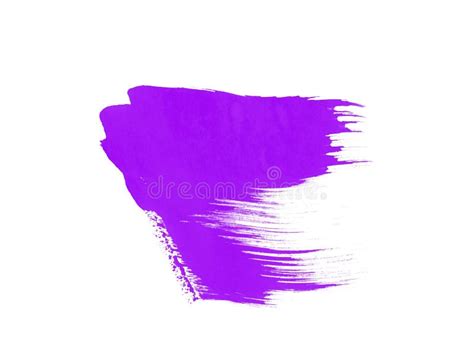 Purple Brush For Art Painting Beautiful Isolated Smear Brushes On