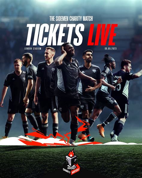 Sidemen On Twitter Charity Match Tickets On Sale Now Be Quick Theyre