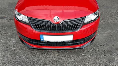 Rapid Original Skoda Front Bumper Spoiler Monte Carlo Black Magic