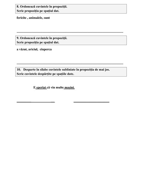 Academiaabc Fișă De Lucru Comunicare în Limba Română Clasa A Ii A