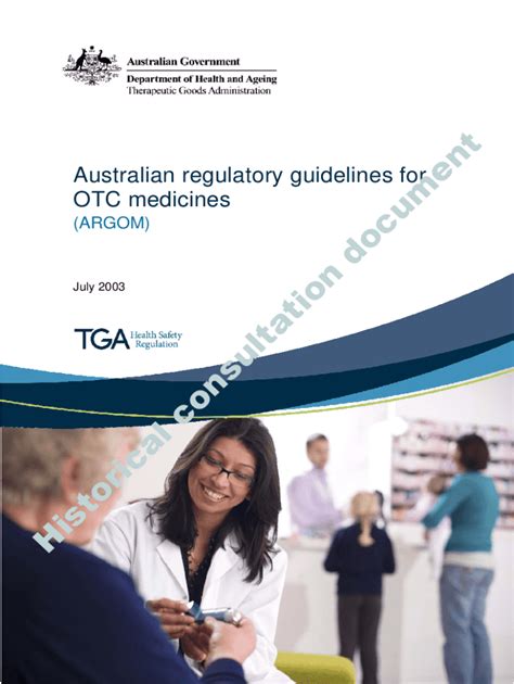 Fillable Online Australian Regulatory Guidelines For OTC Medicines