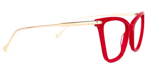 Cat Eye Red Glasses Zeelool Glasses