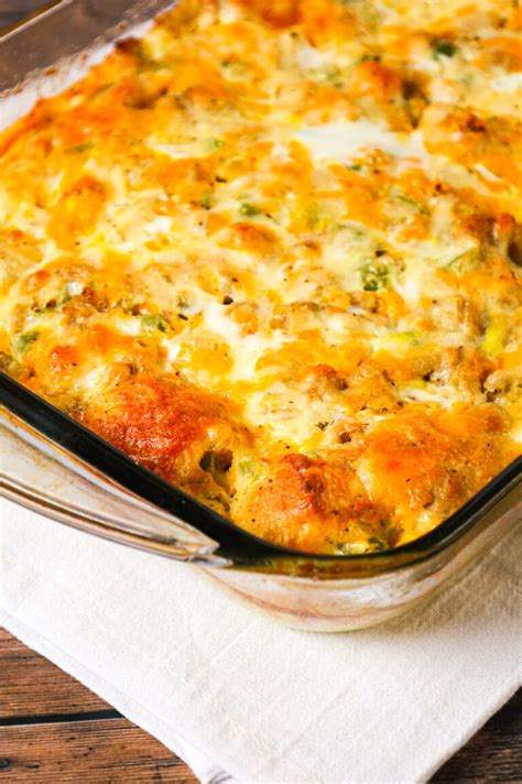 Breakfast Casserole with Biscuits - THIS IS NOT DIET FOOD