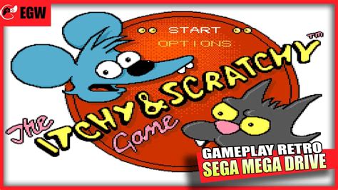 Sega Mega Drive Itchy And Scratchy Game Youtube