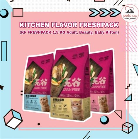 Jual Kitchen Flavor Grain Free Cat Food 1 5kg ADULT KITTEN BABY