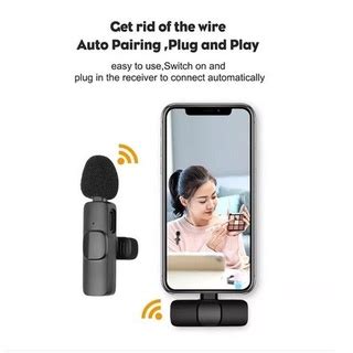 Jual Mic Wireless Hp Vlog Youtuber Portable Mic For Iphone And Android