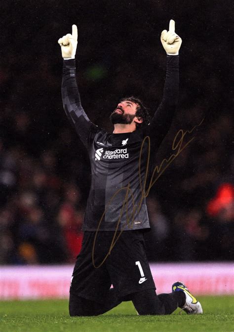 Alisson Becker – Signed Photo – Soccer (Liverpool F.C.) - SignedForCharity