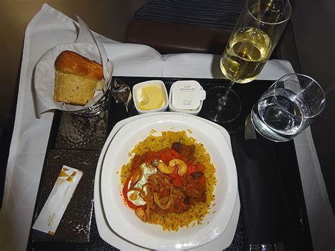 Etihad Business Class Food