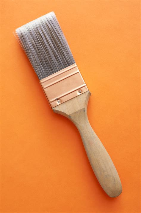 Free Stock Photo 12177 Single large wooden paintbrush | freeimageslive