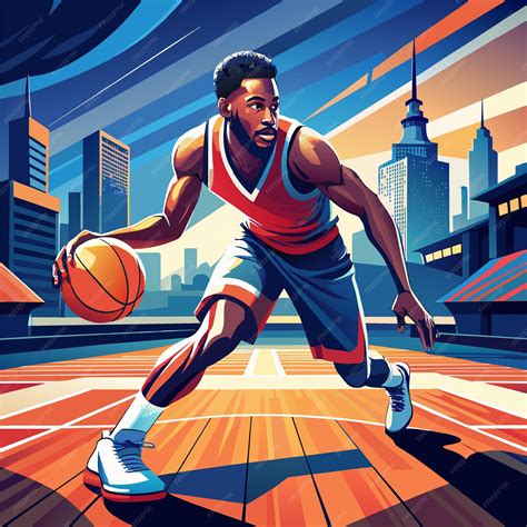 Premium Vector | A poster of a basketball player with the word ...