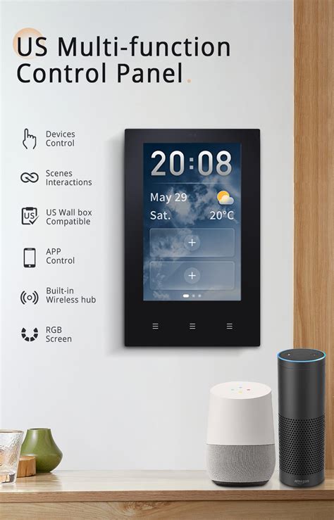 Zemismart Tuya Smart Central Control Touch Panel Built In Wireless