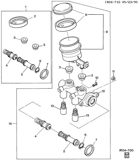 Geo Storm Brake Master Cylinder Chevrolet Epc Online