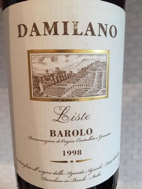 Damilano Barolo Liste Italy Piedmont Langhe Barolo Cellartracker