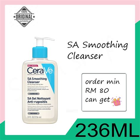 Cerave SA Smoothing Cleanser Dry Rough Bumpy Skin Gently Cleases