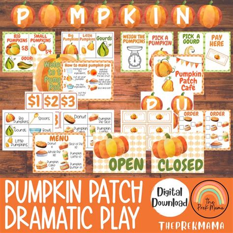 Pumpkin Patch Dramatic Play Pretend Play Classroom Dramatic Etsy