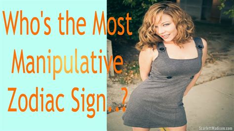 Who S The Most Manipulative Zodiac Sign Youtube