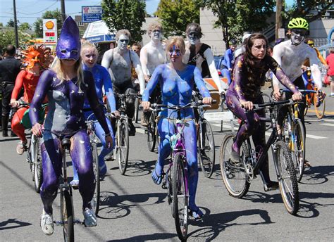 Seattle Fremont Solstice Parade Naked Cyclists Flickr