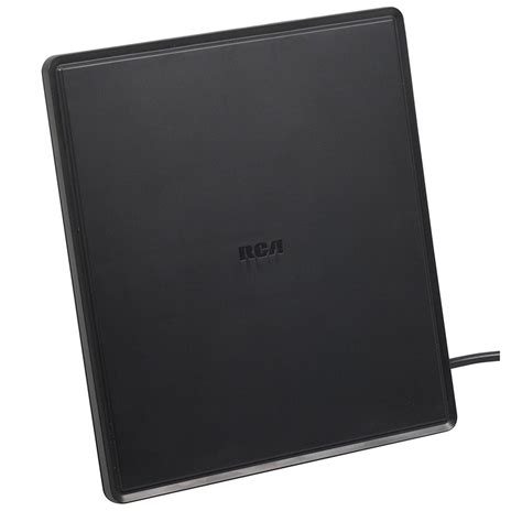 Rca Multidirectional Amplified Indoor Flat Hdtv Antenna With Up To 50 Miles Range Black New