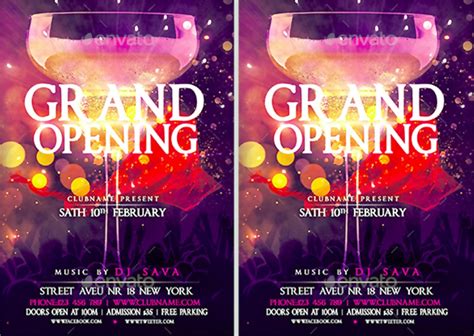 Grand Opening Flyer 8 Examples Word Benefits