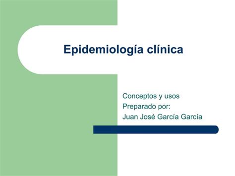 Epidemiologia Clinica En Cuidados Intensivos PPT Descarga Gratuita