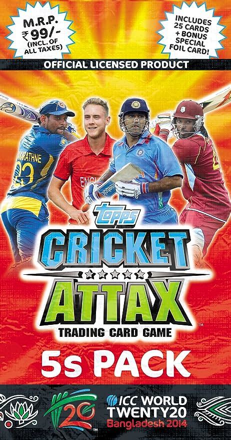 Buy Topps Cricket Attax ICC 14 Blister Multi Color Pack Of 5 Online