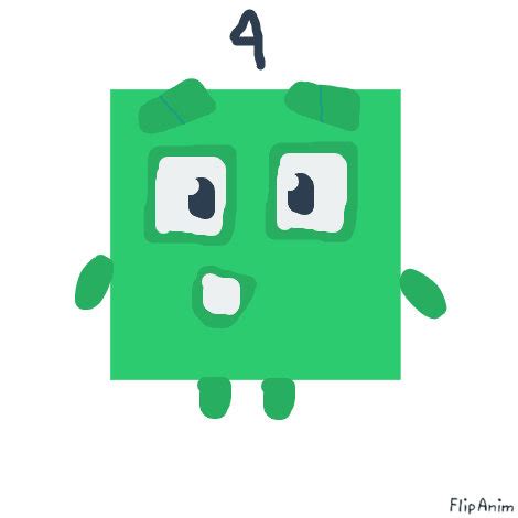 numberblocks 4 by cristiangranero on DeviantArt