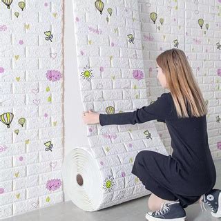 Papel De Parede Adesivo 3d À Prova D água De Umidade Para Decoração