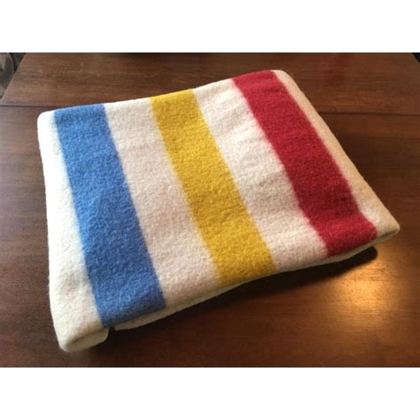 Vintage Hudson Bay Wool Camp Blanket Chairish