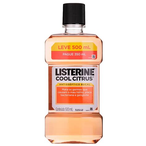 Indicações Para Que Serve E Bula Listerine Cool Citrus Leve 500ml