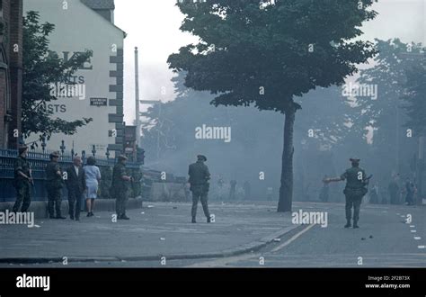 Belfast United Kingdom August 1976 Morning After A Night Of Riots