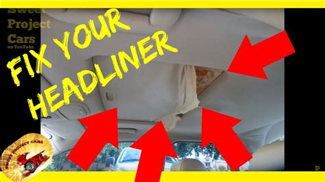 How To Repair A Sagging Headliner Do It Yourself Youtube