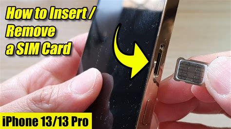 Iphone 1313 Pro How To Insertremove A Sim Card Youtube