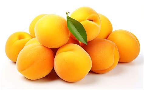premium photo apricot delight  white background
