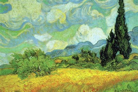 Cypresses 21 Painting By Vincent Van Gogh Pixels